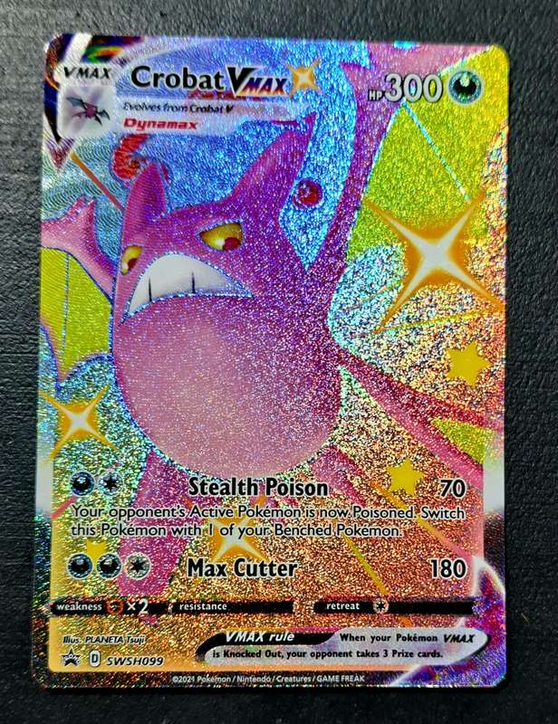 Pokemon Trading Cards - Crobat VMAX (SWSH099) [Sword & Shield: Black Star Promos] - NM