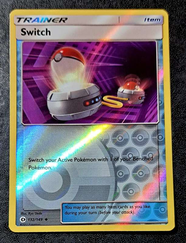 Pokemon Trading Cards - TCG - Switch - 132/149 - Reverse Holo - Sun & Moon (Base Set) Singles - NM