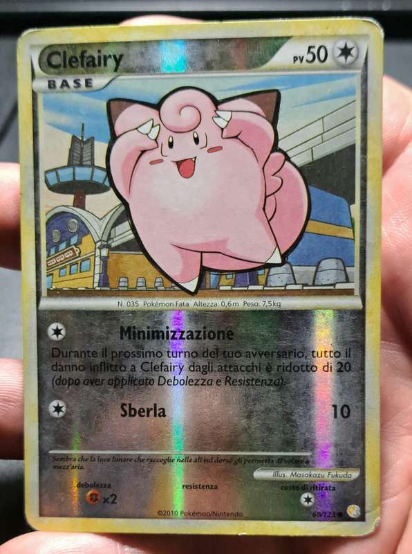 Pokemon Trading Cards - Clefairy - 60/123 - Reverse Holo - Heart Gold Soul Silver - MP/HP