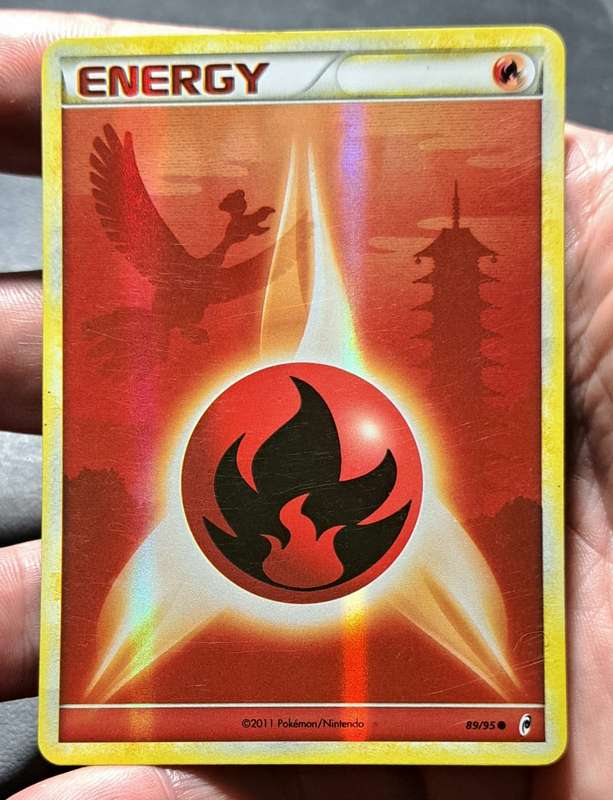 Pokemon Trading Cards - Fire Energy - 89/95 - Holo - Call of Legends Singles - LP