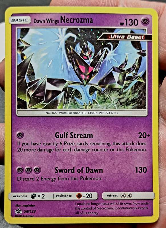 Pokemon Trading Cards - Dawn Wings Necrozma - SM123 - Cosmos Promo - Sword & Shield Promos - NM