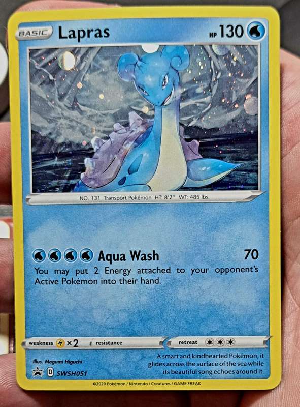 Pokemon Trading Cards - Lapras - SWSH051 - Holo Promo Pokemon Sword & Shield Promos - NM