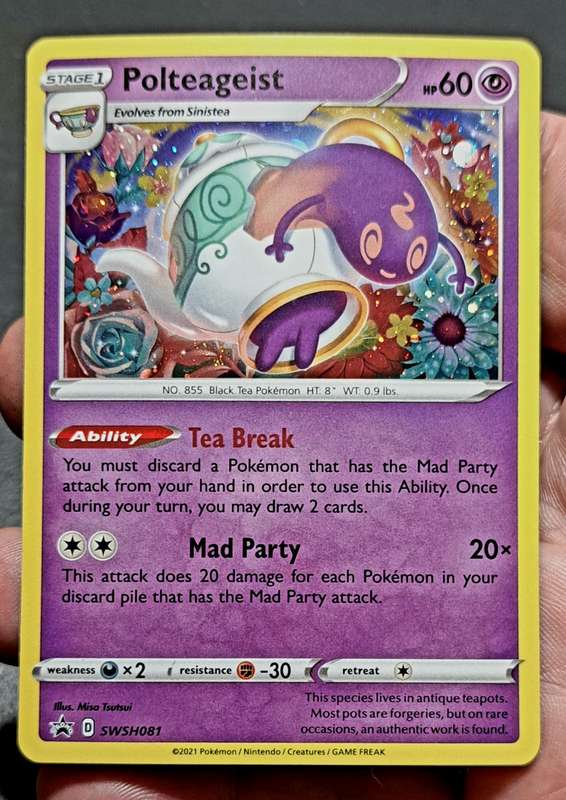 Pokemon Trading Cards - Polteageist - SWSH081 - Holo Promo - Sword & Shield Promos - NM
