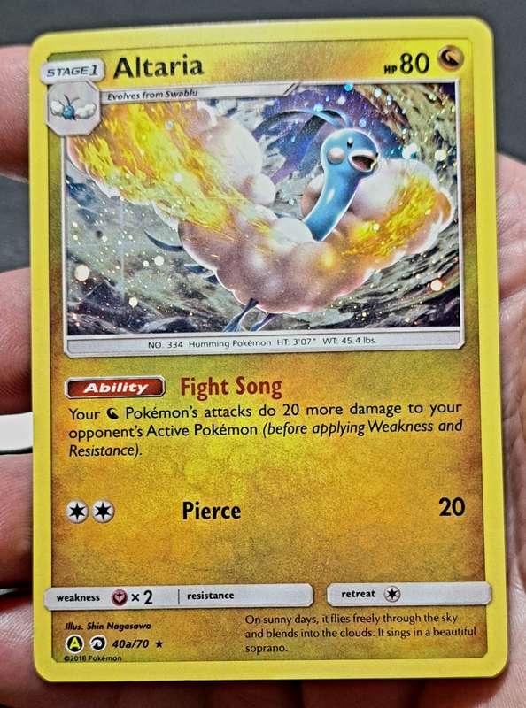 Pokemon Trading Cards - Altaria - 40a/70 - Holo Promo Pokemon Sun & Moon Promos - NM