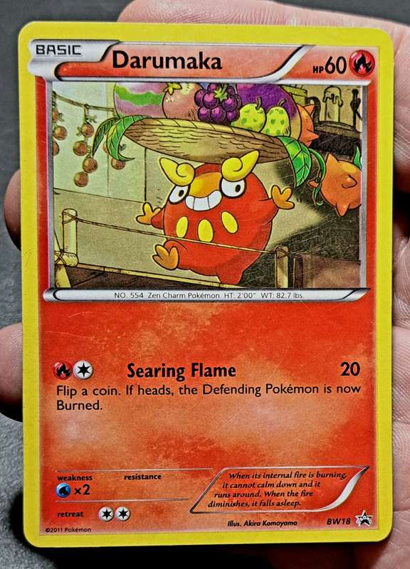 Pokemon Trading Cards - Darumaka - BW18 - Holo Promo Pokemon Black & White Promos - LP