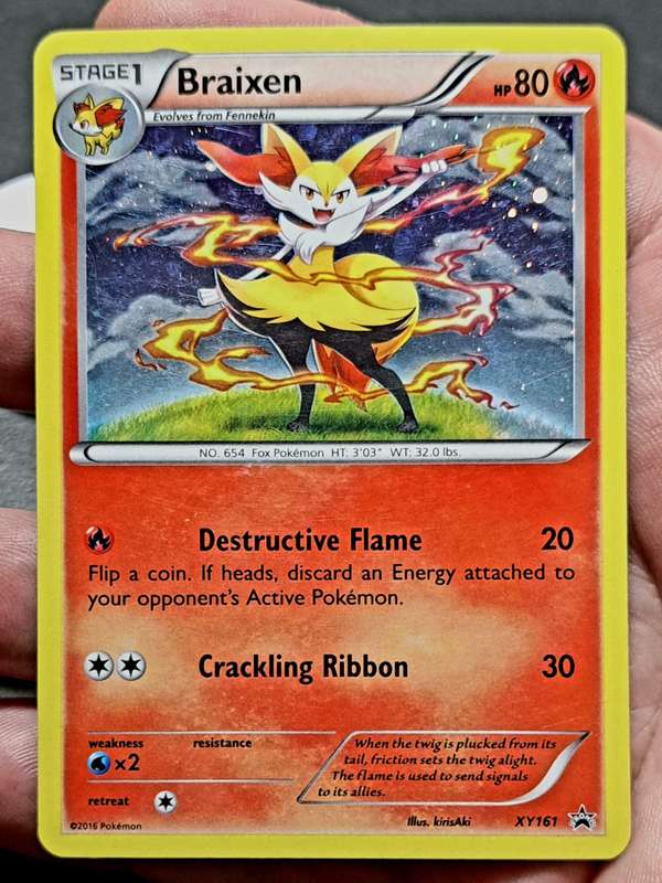 Pokemon Trading Cards - Braixen - XY161 - Holo Promo Pokemon XY Promos - VLP