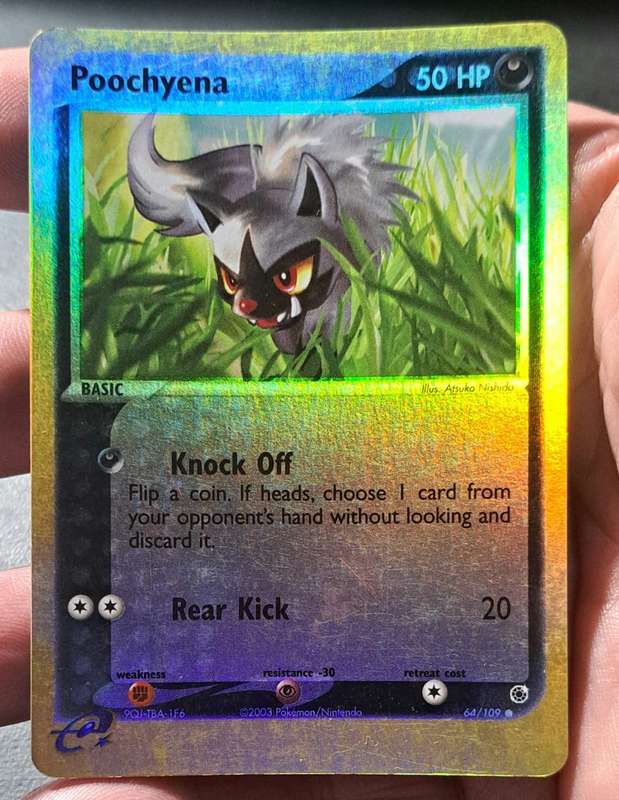 Pokemon Trading Cards - Poochyena - 64/109 -  Reverse Holo Ex Ruby & Sapphire - VLP