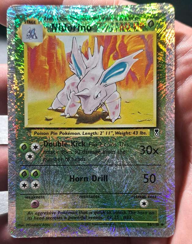Pokemon Trading Cards - Nidorino - 56/110 - Reverse Holo - Legendary Collection  - LP