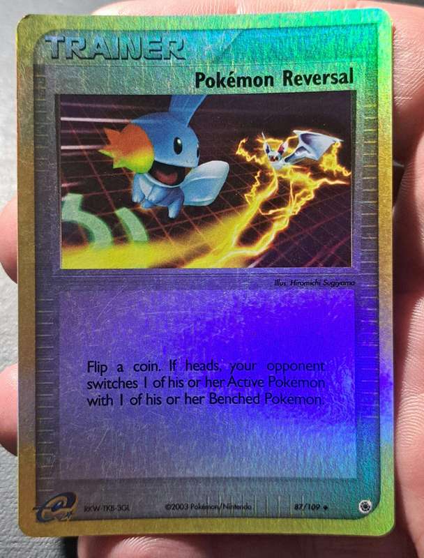 Pokemon Trading Cards - Pokemon Reversal Trainer 87/109 Reverse Holo - Ex Ruby & Sapphire  - LP