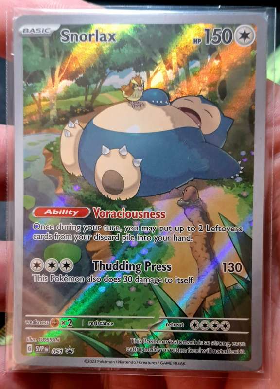 Pokemon Trading Cards - Sealed Snorlax (051) [Scarlet & Violet: Black Star Promos] - NM