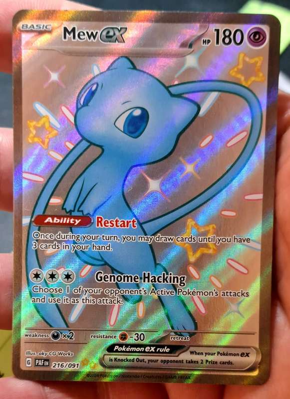 Pokemon Trading Cards - Mew ex - 216/091 - Shiny Ultra Rare Scarlet & Violet: Paldean Fates - NM