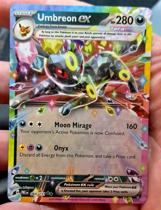 Pokemon Trading Cards - Umbreon ex - 060/131 - Ultra Rare - Prismatic Evolutions - NM