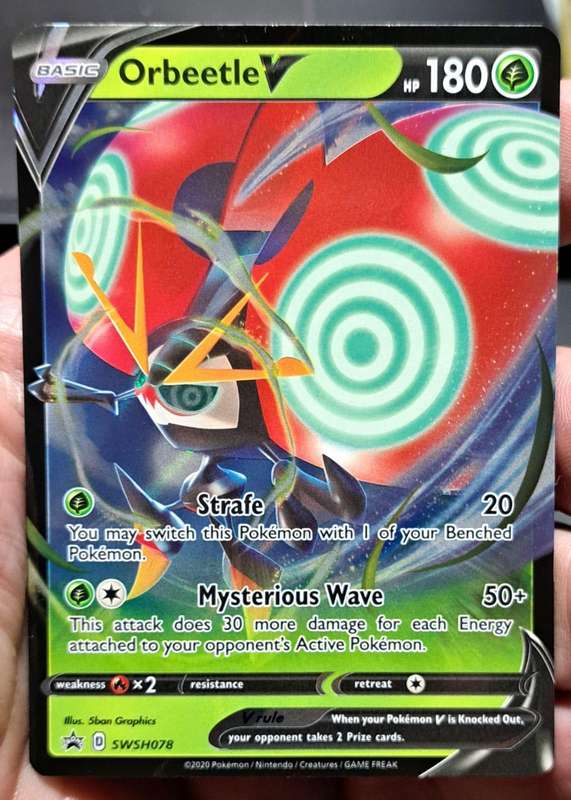 Pokemon Trading Cards - Orbeetle V - SWSH078 - Promo Pokemon Sword & Shield Promos - NM