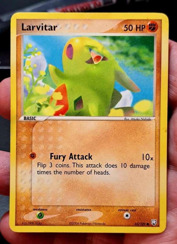 Pokemon Trading Cards - Larvitar - 62/109 -  Ex Team Rocket Returns Singles - VLP/NM