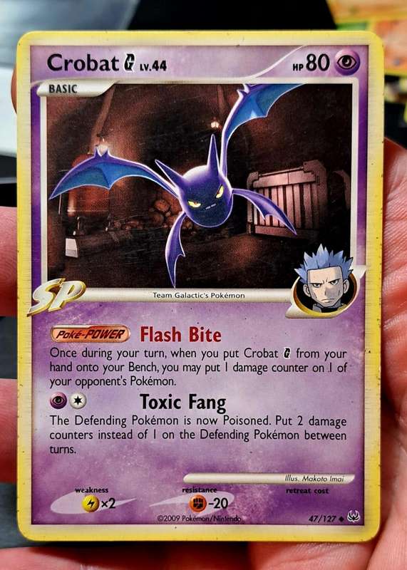Pokemon Trading Cards - Crobat G - 47/127 - Platinum (Base Set) Singles - LP