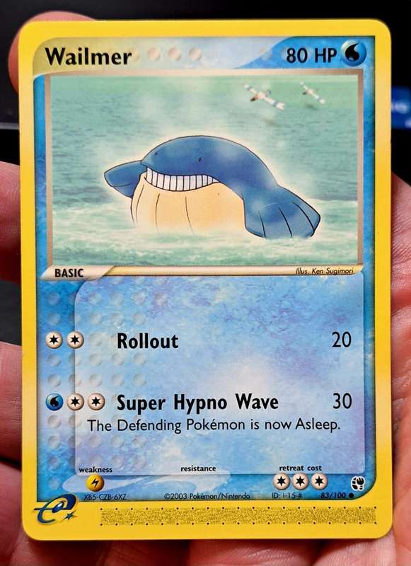 Pokemon Trading Cards - Wailmer - 83/100 - Ex Sandstorm Singles - NM