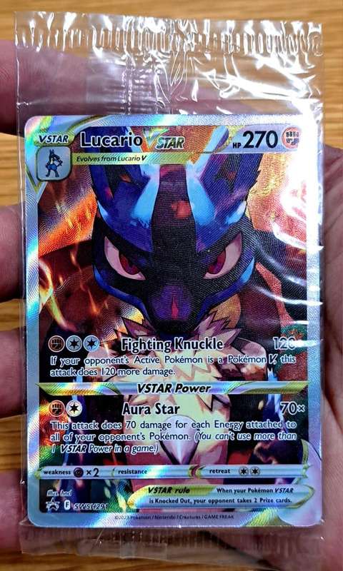 Pokemon Trading Cards - Sealed Lucario VSTAR - SWSH291 - Sword & Shield Promos - NM
