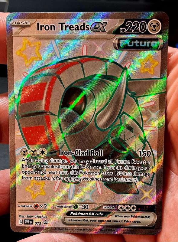 Pokemon Trading Cards - Iron Treads ex - SVP073 - Shiny Promo Pokemon Scarlet & Violet Promos - NM