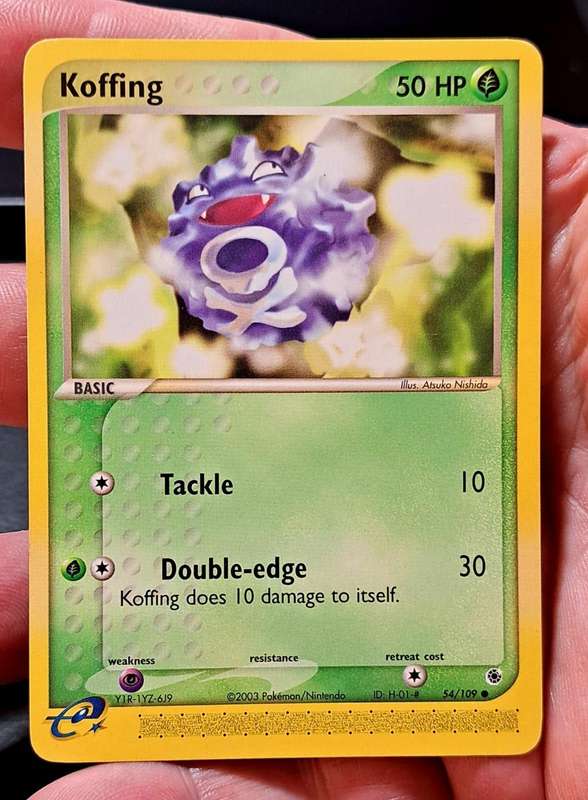 Pokemon Trading Cards - Koffing - 54/109 - Common Ex Ruby & Sapphire Singles - NM