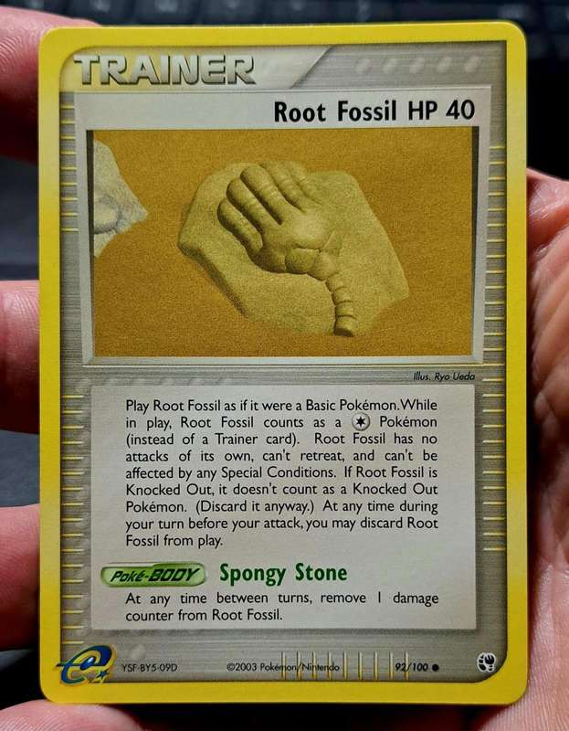 Pokemon Trading Cards - Root Fossil - 92/100 - Common Ex Sandstorm Singles - NM