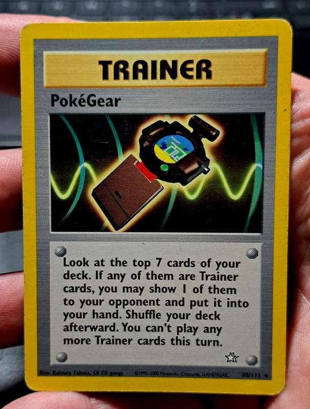 Pokemon Trading Cards - Pokegear - 88/111 - Rare Unlimited Neo Genesis Unlimited Singles - LP/MOD
