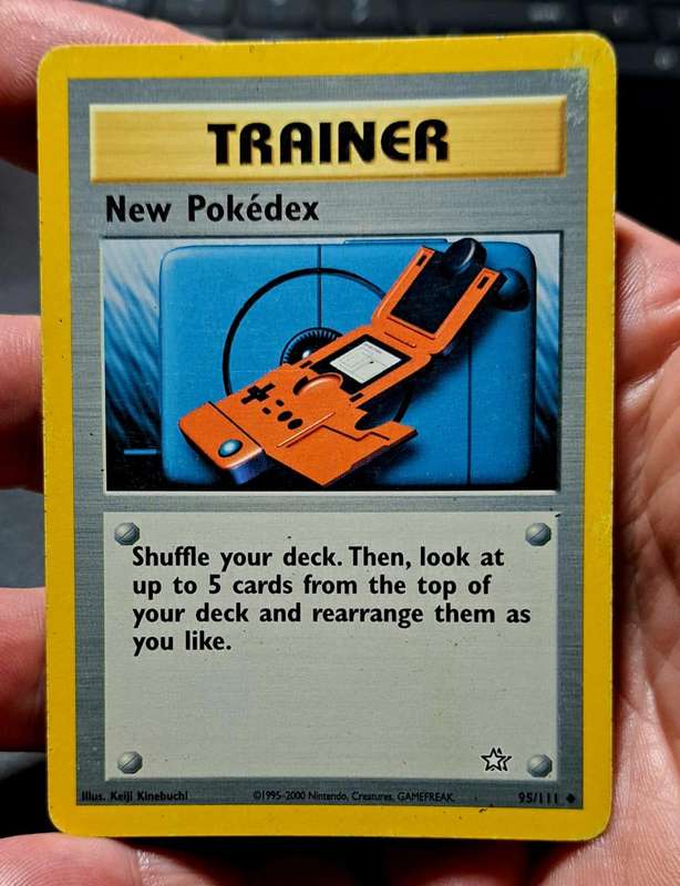 Pokemon Trading Cards - New Pokedex - 95/111 - Uncommon Unlimited Neo Genesis Unlimited - LP