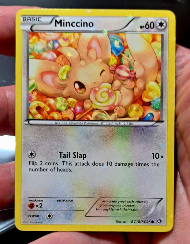 Pokemon Trading Cards - Minccino - RC18/RC25 - Black & White 11: Legendary Treasures Sin - NM