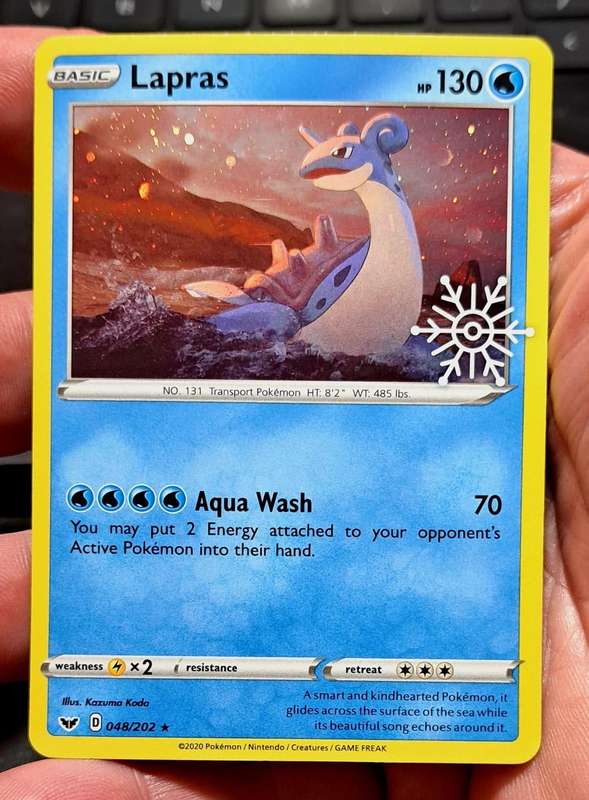 Pokemon Trading Cards - Lapras - 048/202 - Holo Promo Pokemon 2022 Advent Calender - NM
