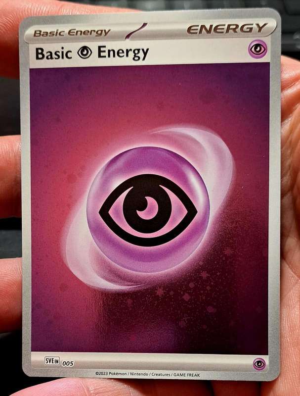 Pokemon Trading Cards - Basic Psychic Energy - SVE005 - Galaxy Holo Scarlet & Violet 151  - NM