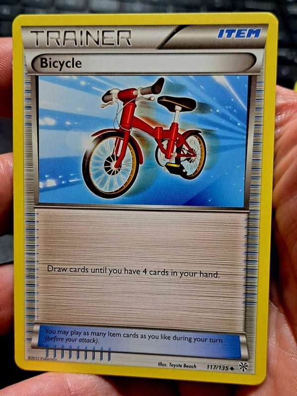 Pokemon Trading Cards - Bicycle - 117/135 - VR Black & White 8: Plasma Storm Singles - NM