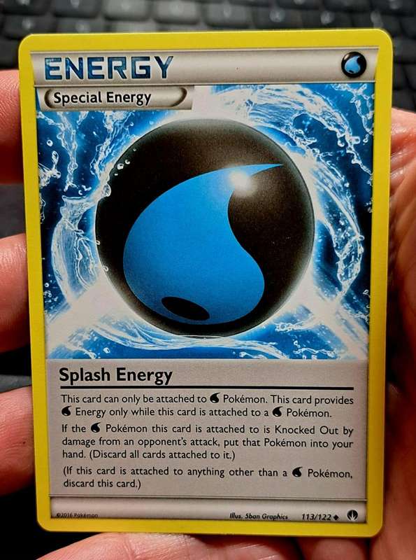 Pokemon Trading Cards - Splash Energy - 113/122 - Uncommon XY: Breakpoint Singles - NM