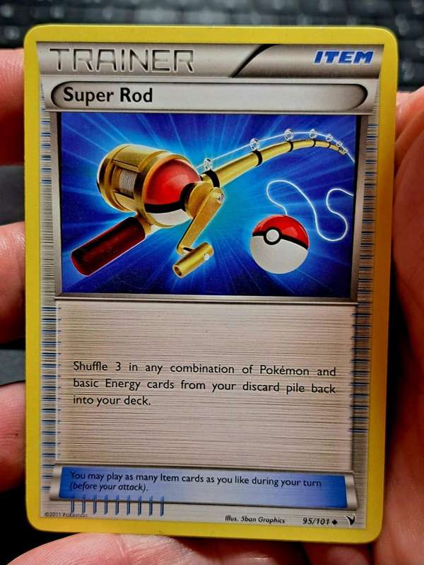 Pokemon Trading Cards - Super Rod - 95/101 - Uncommon Black & White 3: Noble Victories Singles - NM