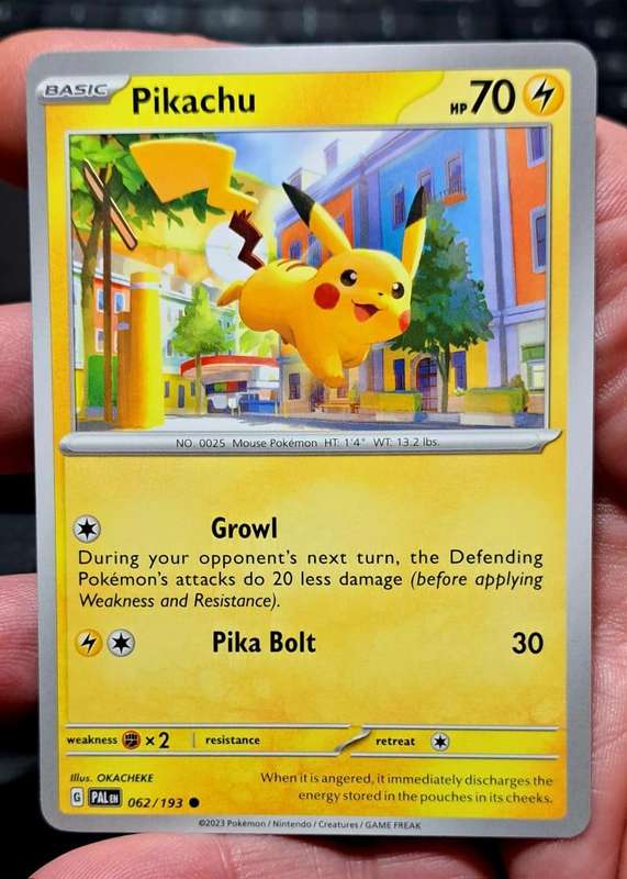 Pokemon Trading Cards - Pikachu - 062/193 - Common Scarlet & Violet: Paldea Evolved Singles - NM