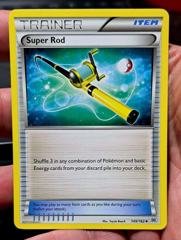 Pokemon Trading Cards - Super Rod - 149/162 - Uncommon XY: Breakthrough Singles - NM
