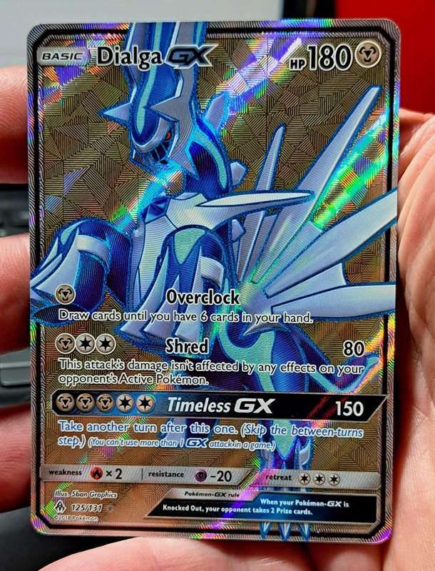 Pokemon Trading Cards - Dialga GX - 125/131 - Full Art Ultra Rare Sun & Moon: Forbidden Light -NM