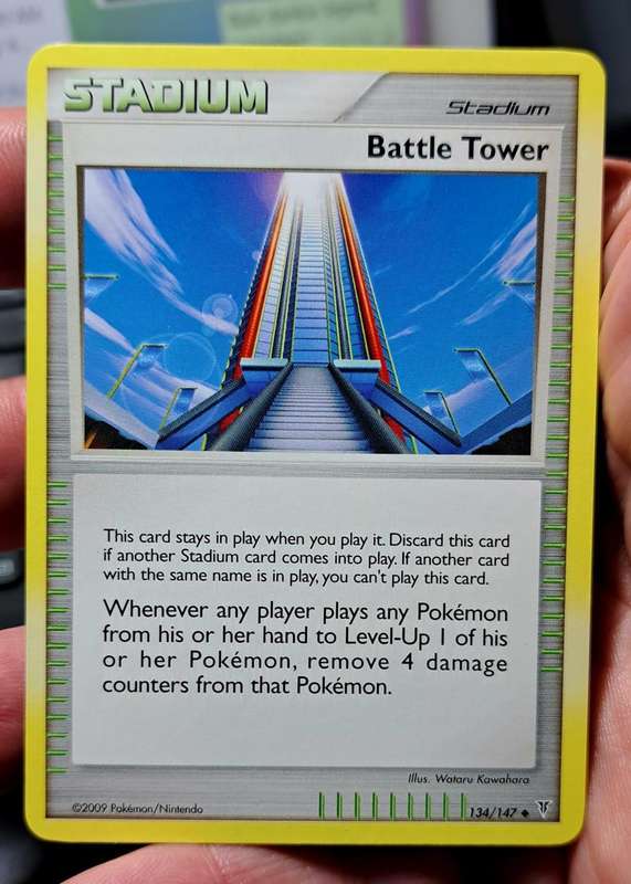 Pokemon Trading Cards -  Battle Tower - 134/147 - Uncommon Platinum: Supreme Victors Singles  - NM