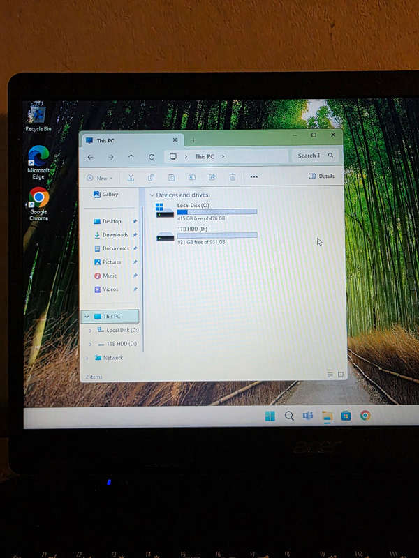 Laptop Acer i3 10th Gen, 8gb, 512gb Nvme, 1TB HDD