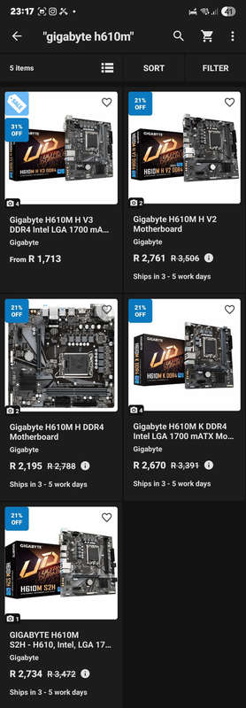 Upgrade Kit -Motherboard H610M,CPU 12th Gen i3 12100, 16gb RAM