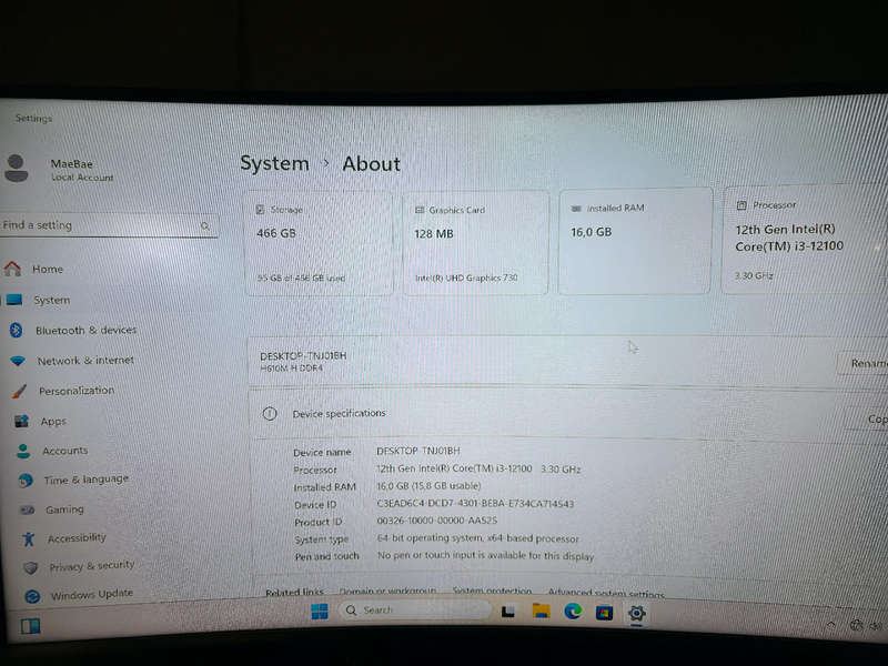 Upgrade Kit -Motherboard H610M,CPU 12th Gen i3 12100, 16gb RAM