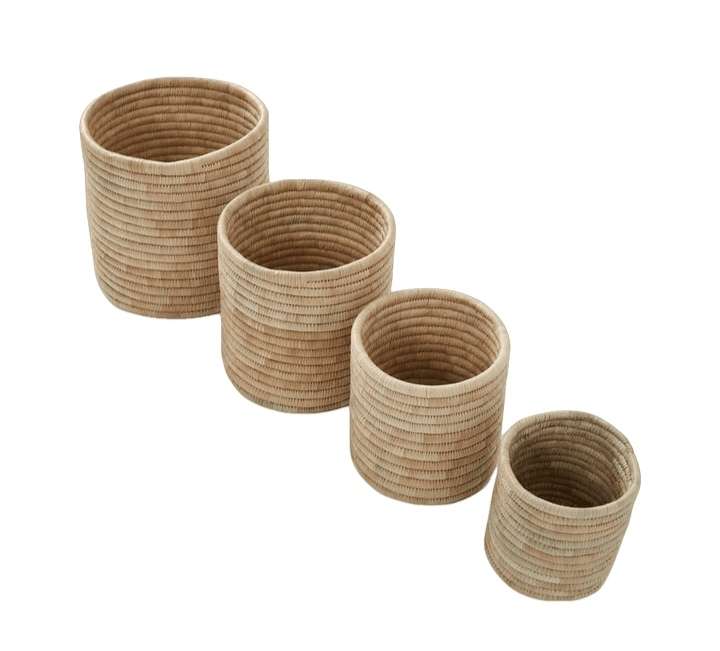 Malawi Cane Cylinder Basket (XS