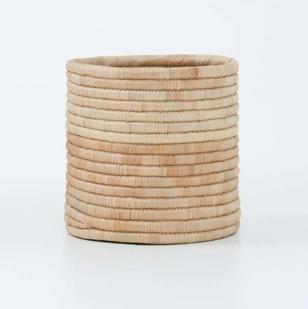 Malawi Cane Cylinder Basket Large