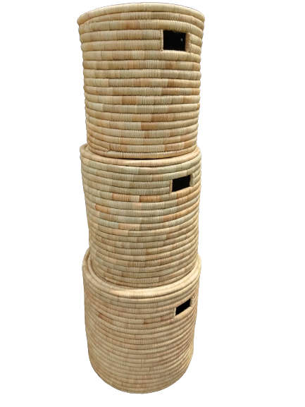 Malawi Cane Laundry Basket (Small)
