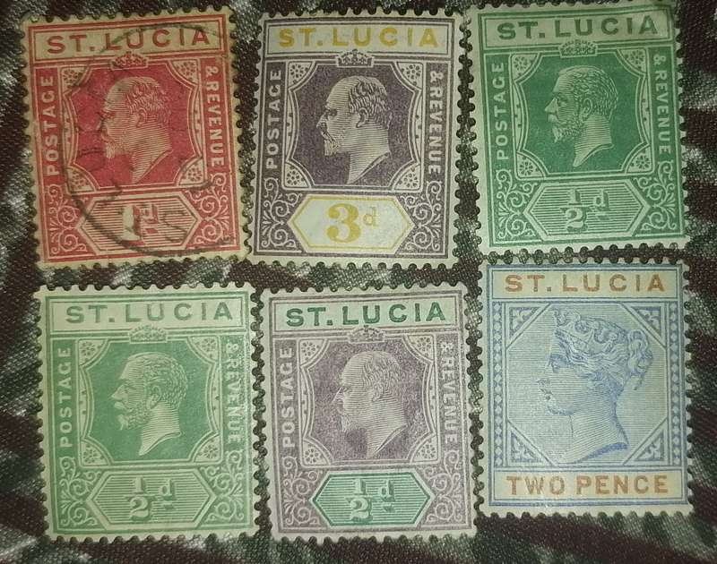 ST LUCIA MINT COLLECTION, 11 stamps, only 1 used stamp noted