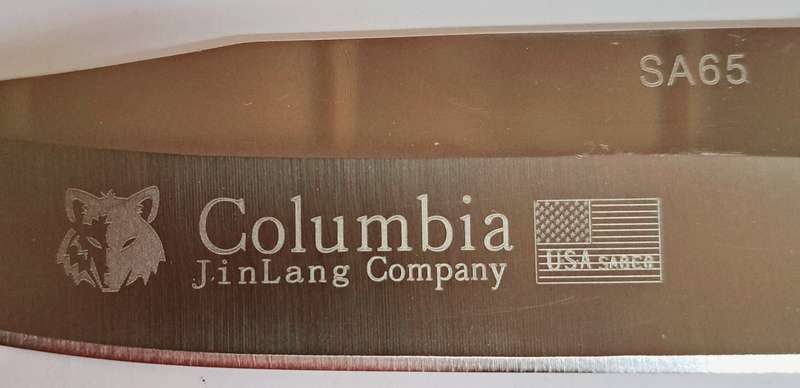 COLUMBIA HUNTING KNIFE STAINLESS STEEL OUTDOOR  SA65 & SHEATH (29CM) **NEW**