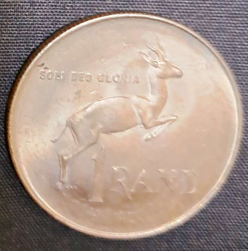 UNION OF SOUTH AFRICA R1 COIN  ** SILVER COIN** 1966** 80% SILVER **