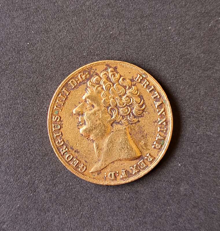2 POUNDS KING GEORGE **1823** OLD COIN.**SCARCE **