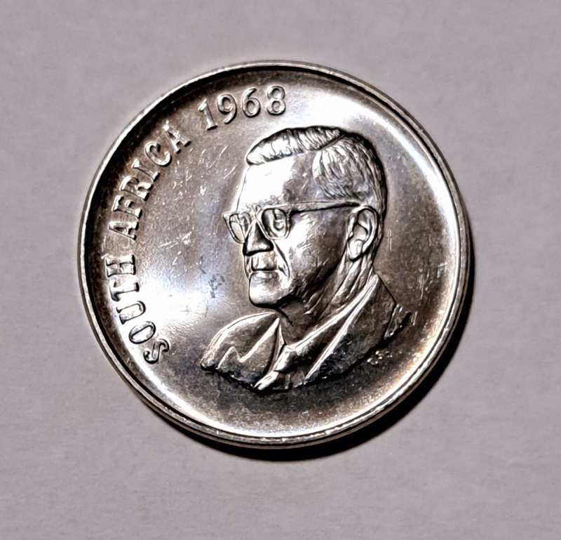 South Africa 50c coin  1968. UNC Coin