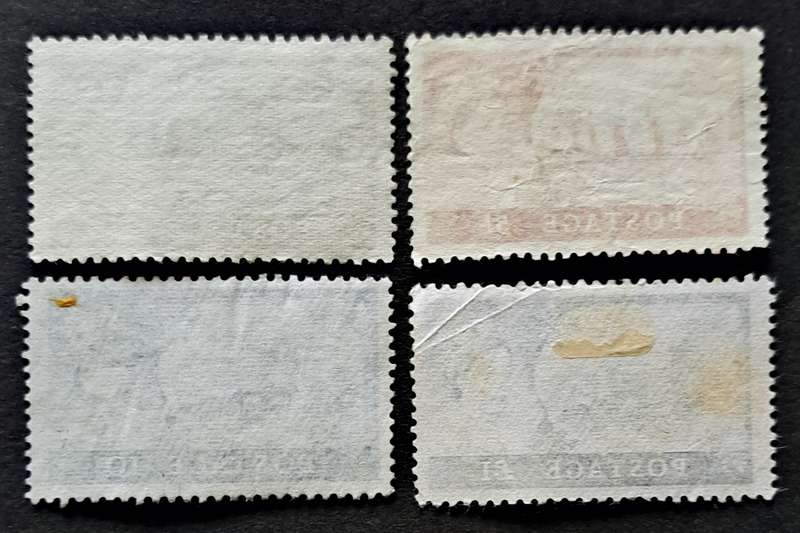 GB SG  ( 536 - 539 ) 1955 WATERLOW HIGH VALUE SET HINGED FINE MOUNTED USED CAT £250 MH 2.