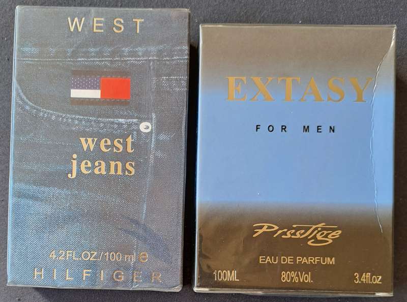 **WEST-JEANS & EXTASY FOR MEN** NATURAL SPRAY ** 2×100ML** SEALED** NEW**
