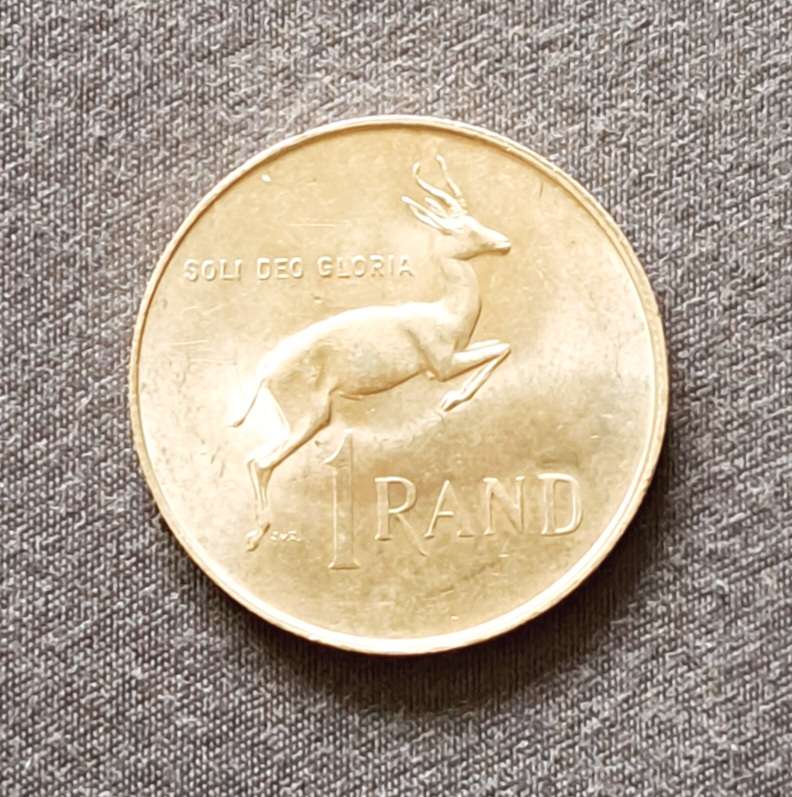 S.A. silver one rand coin 1967 ** 80%SILVER **